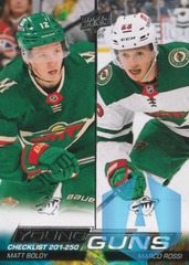 2022-23 UD Series 1 Young Guns Checklist Matt Boldy Marco Rossi #250